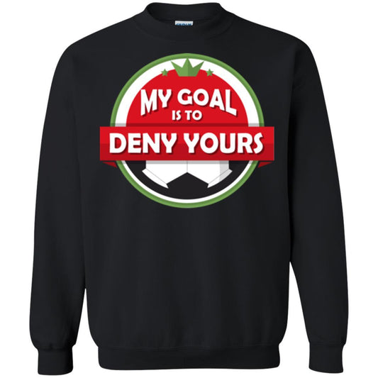 Soccer Christmas T-shirt My Goal Is To Deny Yours Black