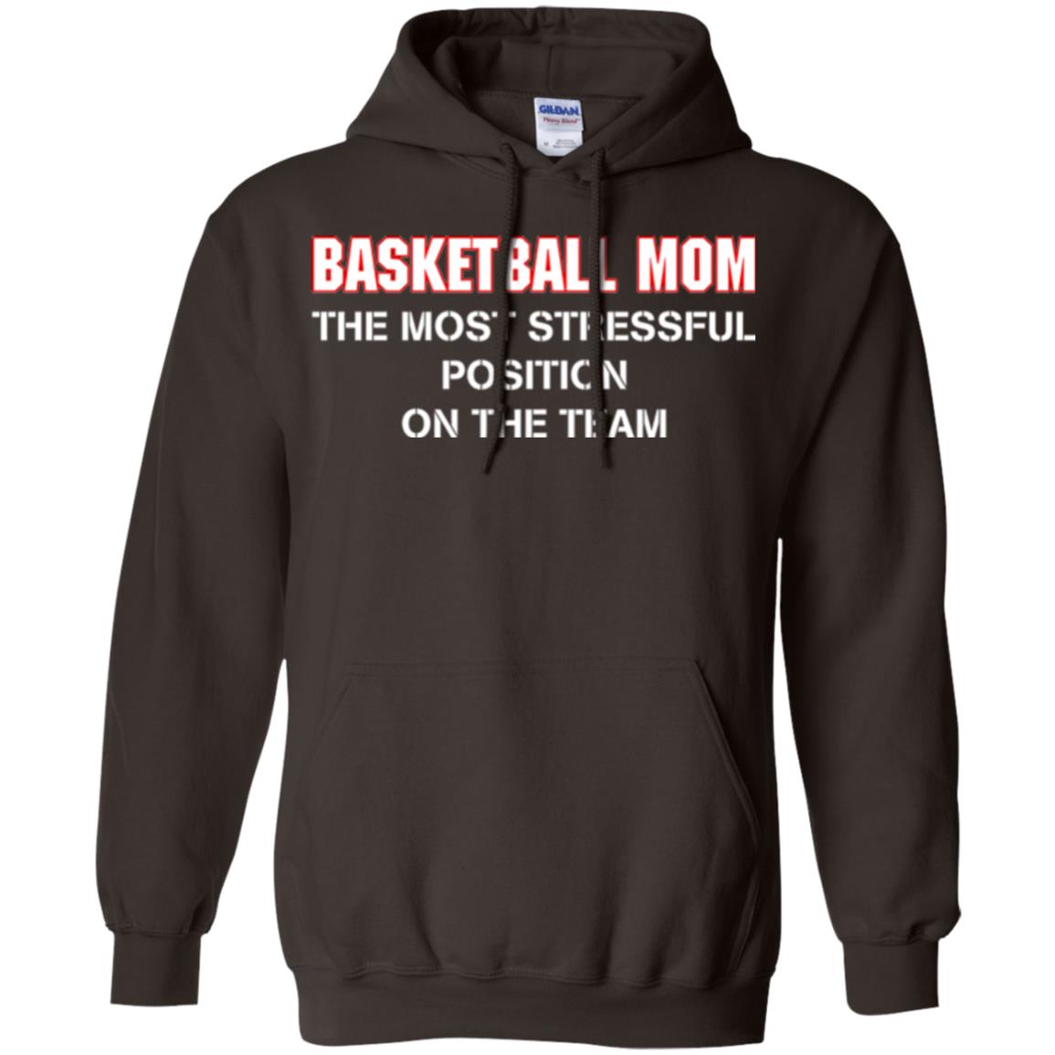 Basketball Lover T-shirt The Most Stressful Position Position On The Team Dark Chocolate