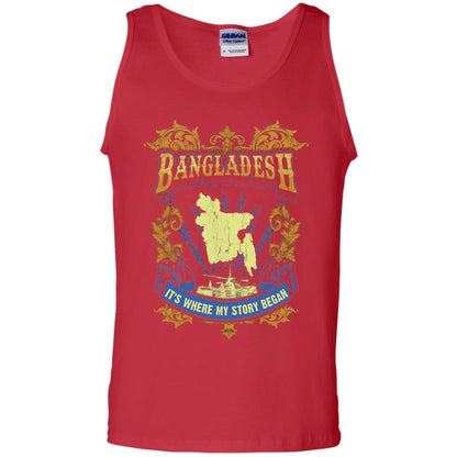 Bangladesh It_s Where My Story Began T-shirt Red