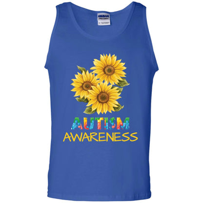 Autism Awareness Sunflower Shirt Royal