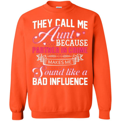 Aunt T-shirt They Call Me Aunt Orange