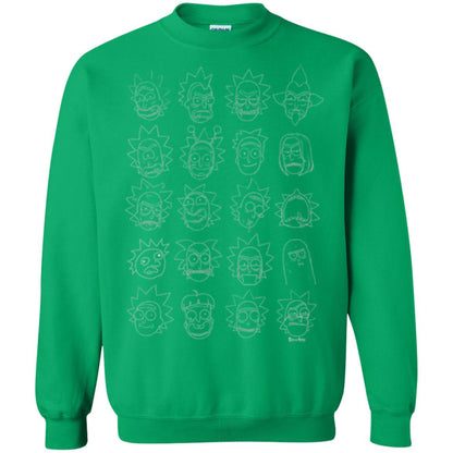 Movie T-shirt The Many Faces Of Rick Irish Green