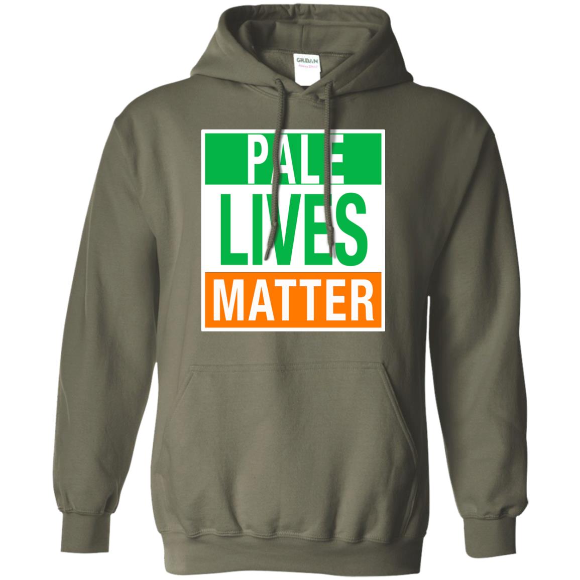 Saint Patrick_s Day T-shirt Pale Lives Matter Military Green