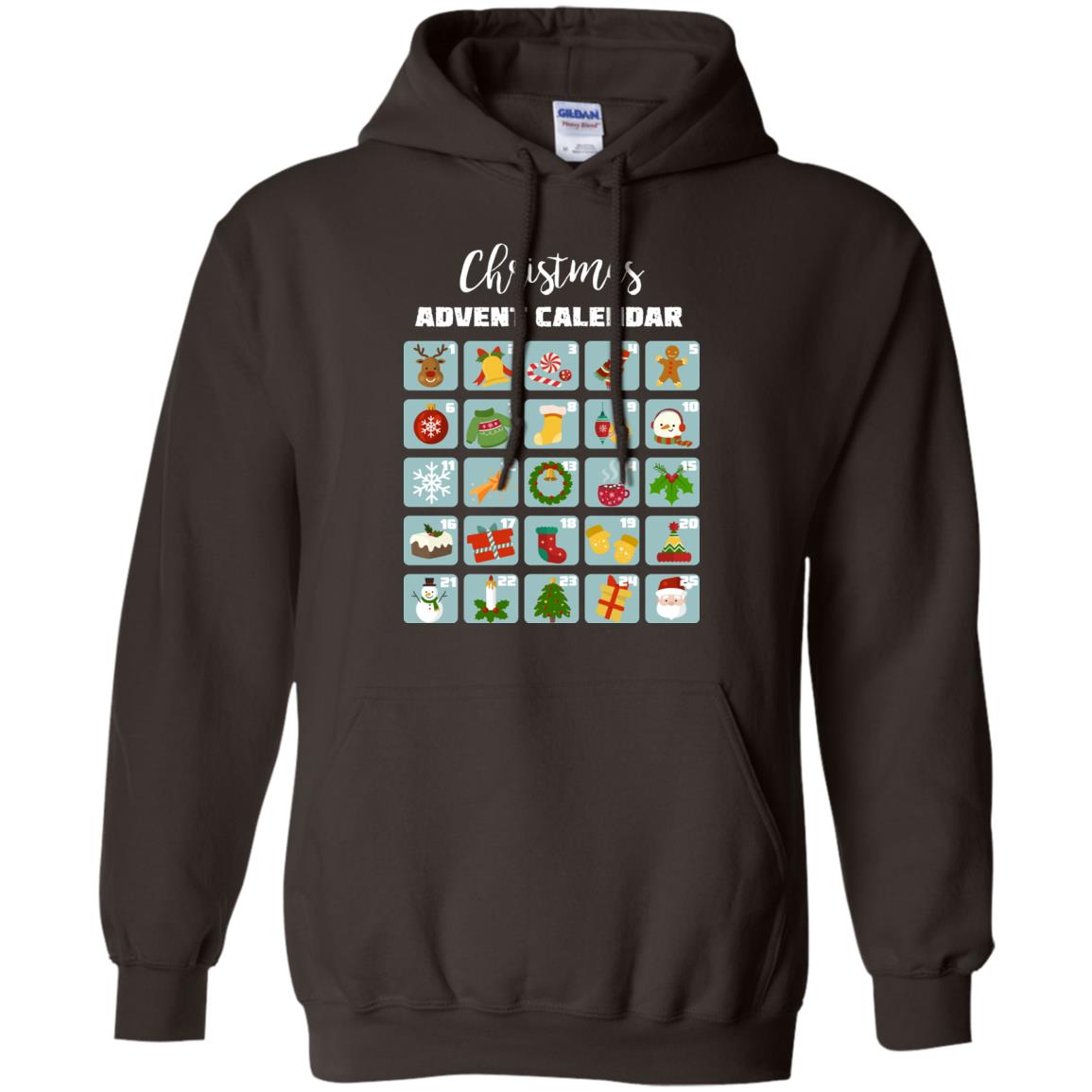 Christmas Calendar December 2018 Gift Shirt Dark Chocolate
