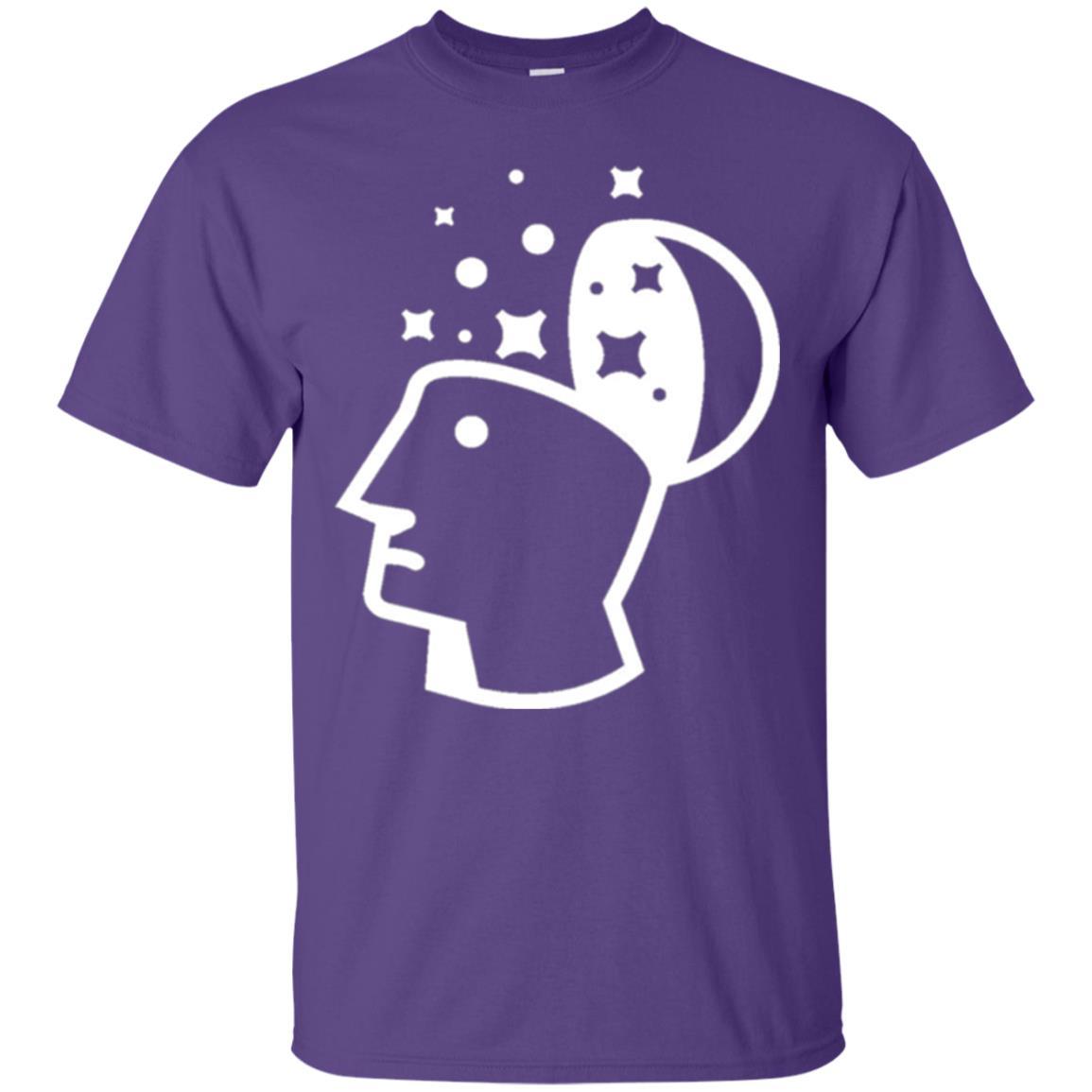 Look Into His Head Creative Thinking T-shirt Purple
