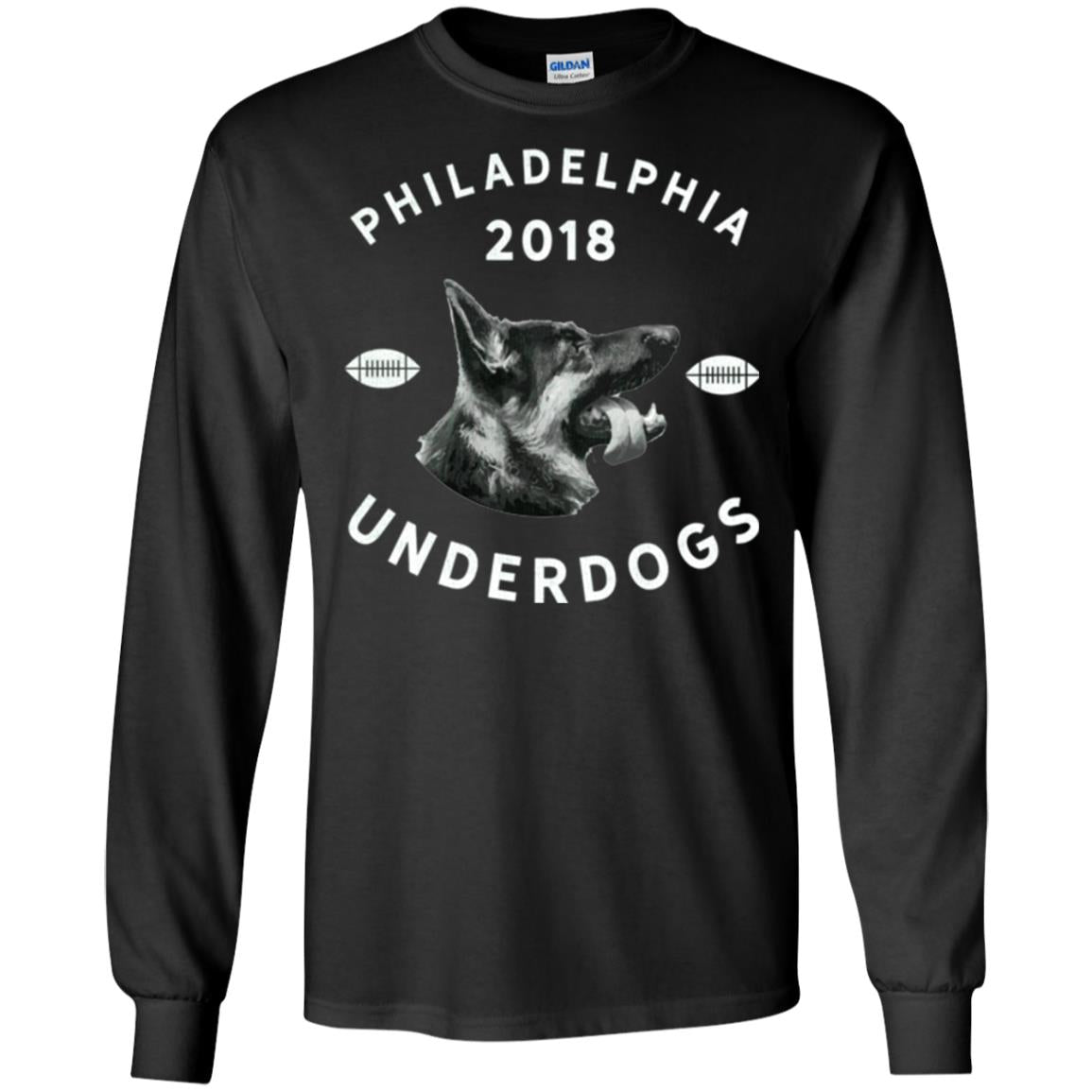 Dog Lover T-shirt Philly Philadelphia Underdogs 2018 Game Day Black