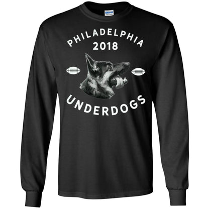 Dog Lover T-shirt Philly Philadelphia Underdogs 2018 Game Day Black