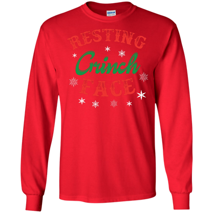 Christmas T-Shirt Resting Grinch Face Red
