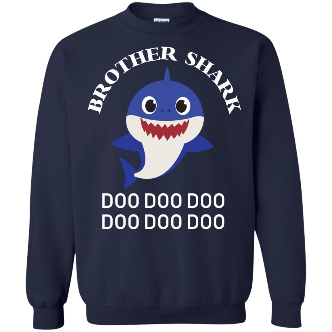 Brother Shark Family Shark Shirt Navy