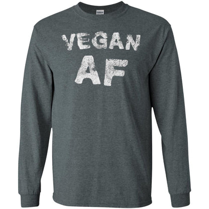 Vegetarian T-shirt Vintage Vegan Af T-shirt Dark Heather