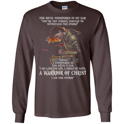 Warrior T-shirt I Am A Child Of God A Woman Of Faith T-shirt Dark Chocolate