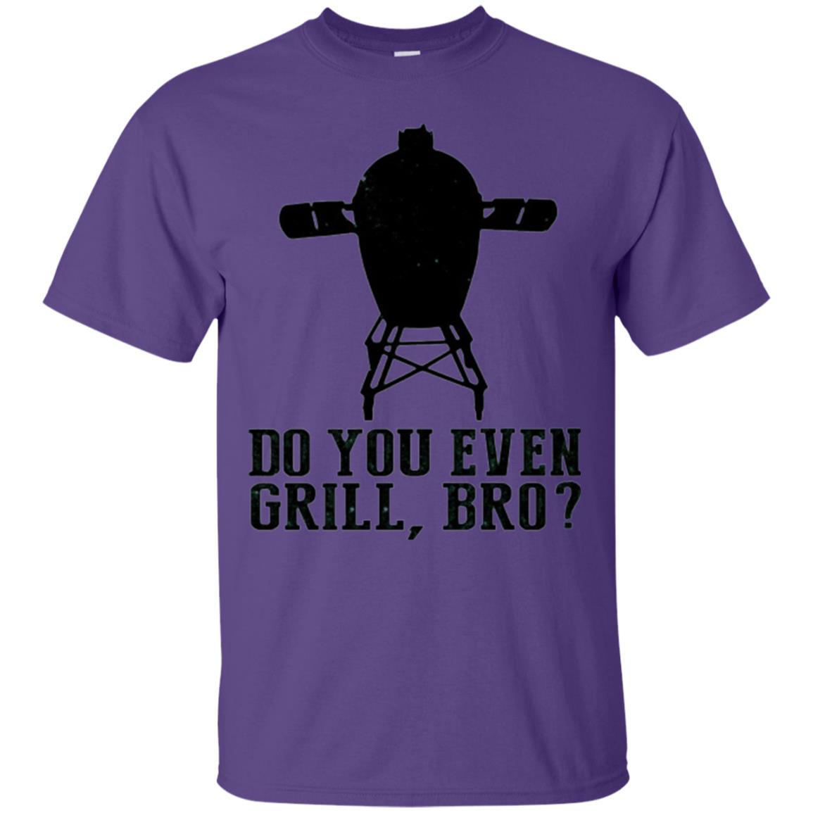 Bbq Grilling T-shirt Do You Even Grill Bro Purple