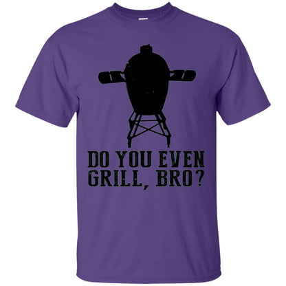 Bbq Grilling T-shirt Do You Even Grill Bro Purple