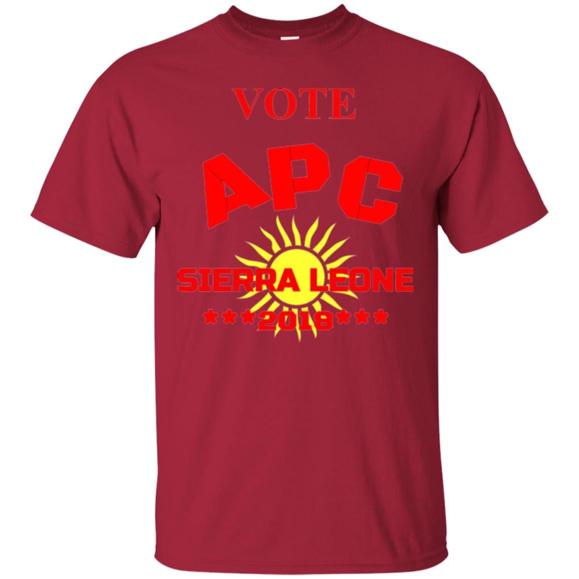 Political Sierra Leone T-shirt Vote Apc Sierra Leone 2018 Cardinal