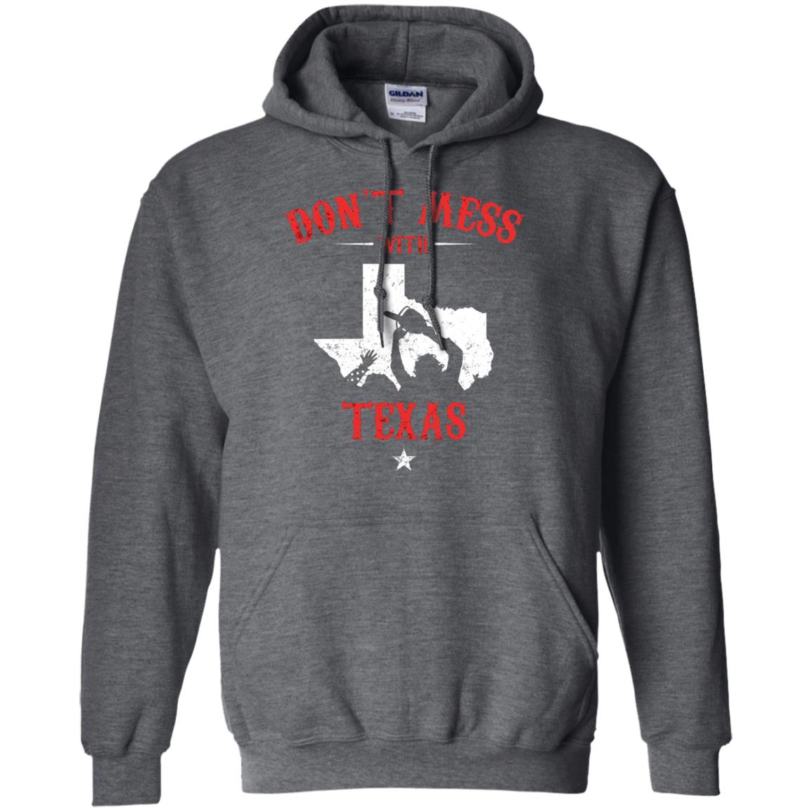 Don_t Mess With Texas Chainsaw T-shirt Dark Heather