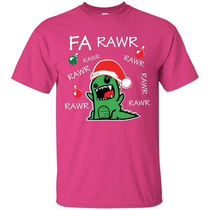 Christmas T-shirt Dinosaur Fa Rawr Heliconia