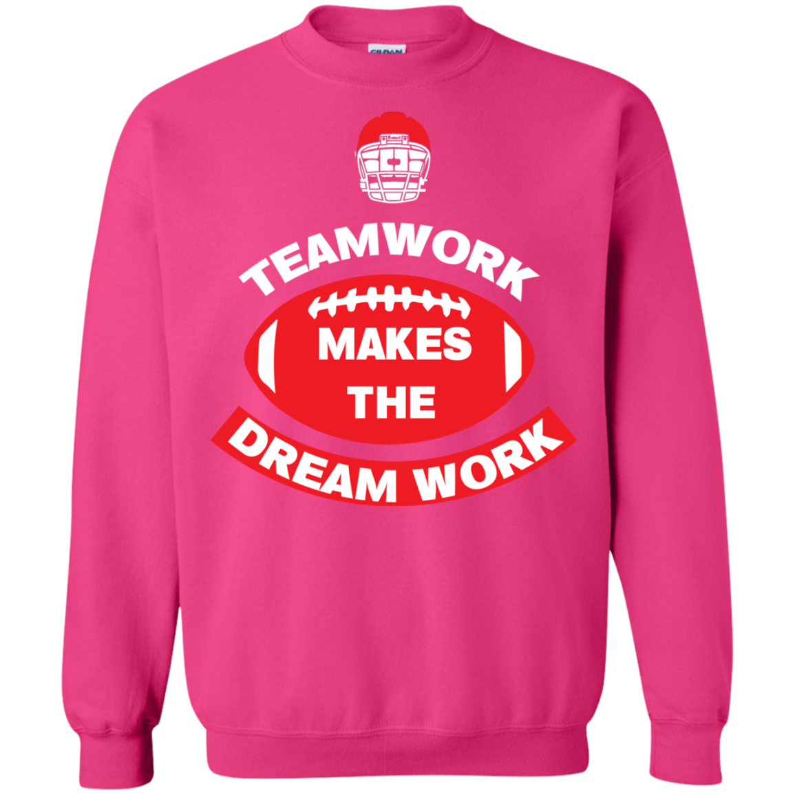 Football T-shirt TeamWork Makes The Dreamwork Heliconia