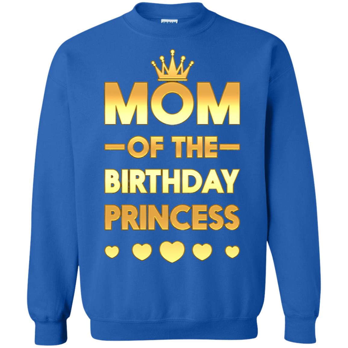 Mom Of The Birthday Princess Family T-shirt Royal