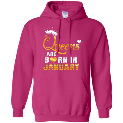 Birthday T-shirt Queens Are Born Iin January Heliconia