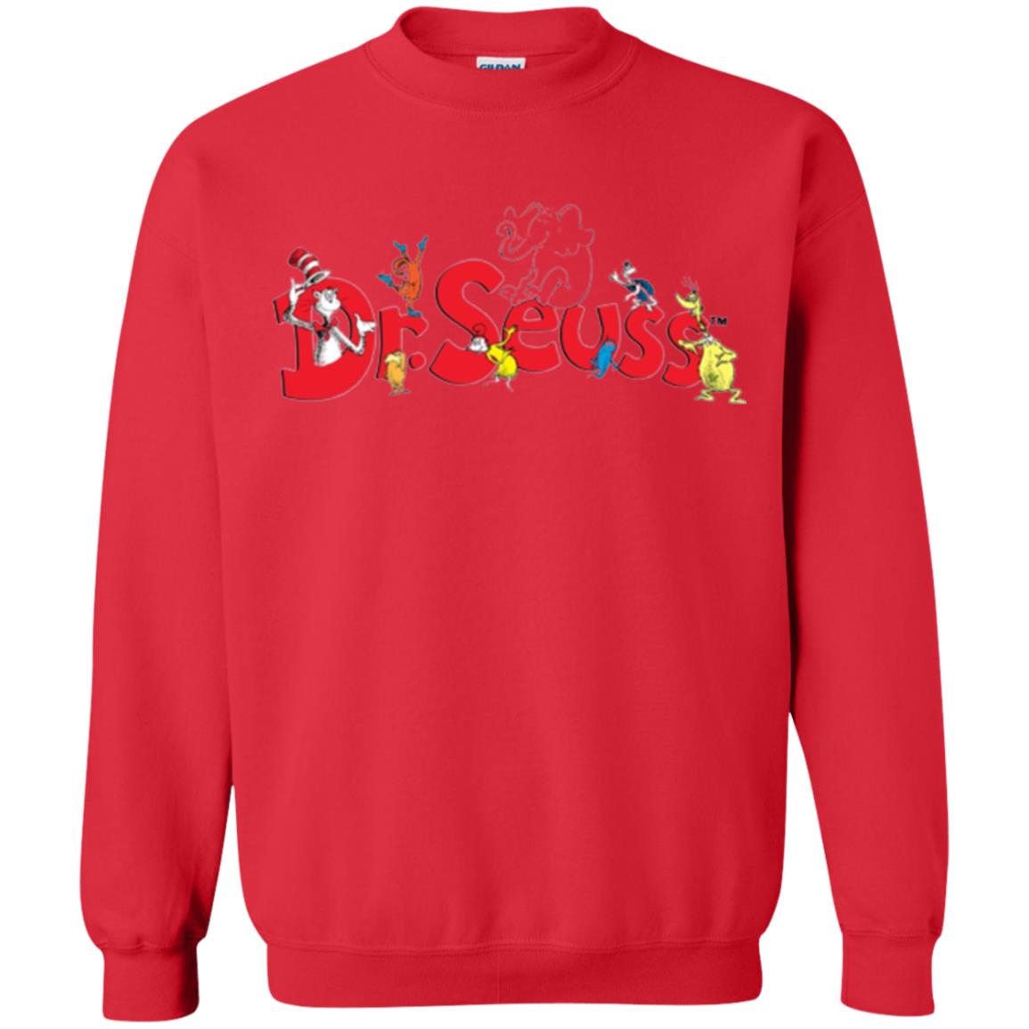 Film Lover T-shirt Dr. Seuss Family T-shirt Red