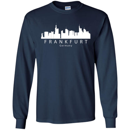 Frankfurt Germany Skyline T-shirt Navy