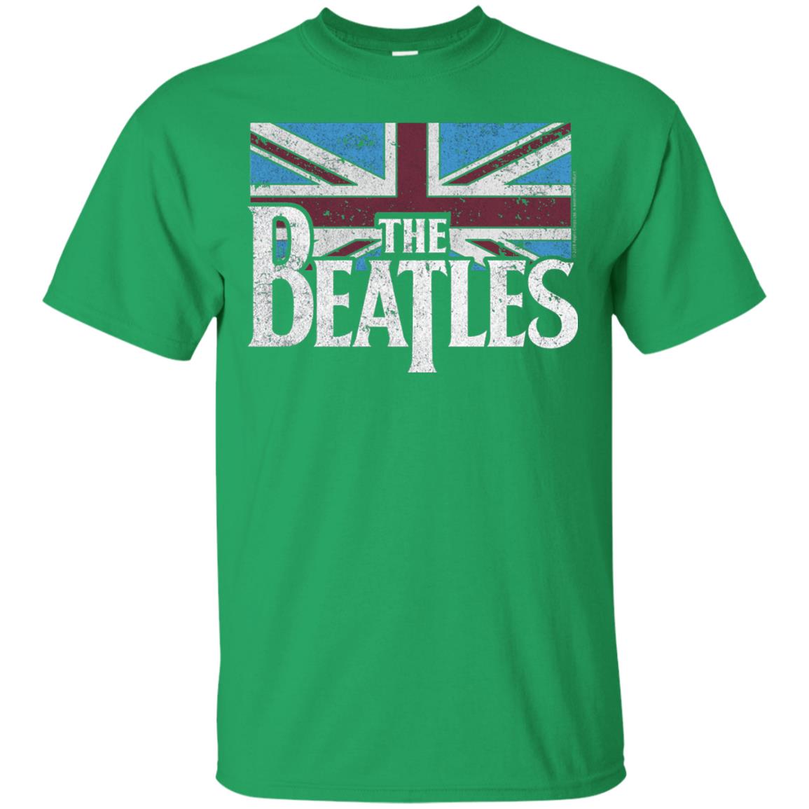 The Beatles British Flag Red Shirt Irish Green