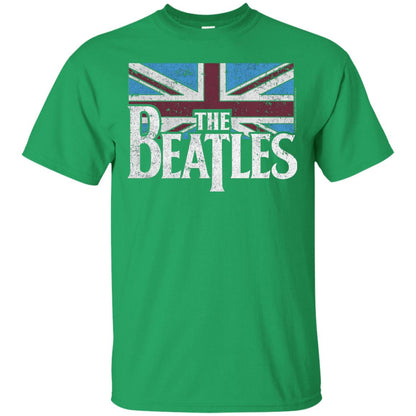 The Beatles British Flag Red Shirt Irish Green