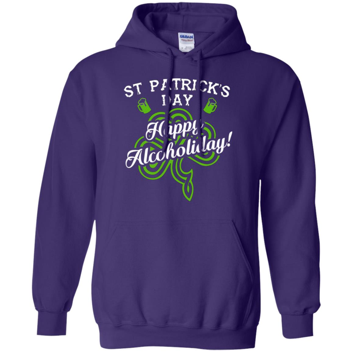 St. Patrick's Day T-shirt Happy Alcoholiday Purple