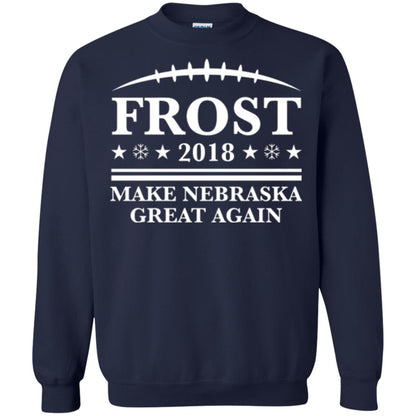 Frost 2018 T-shirt Make Nebraska Great Again Navy