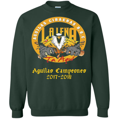 Baseball Lover T-shirt Aguilas Cibaenas Campeones 2017-2018 Forest Green