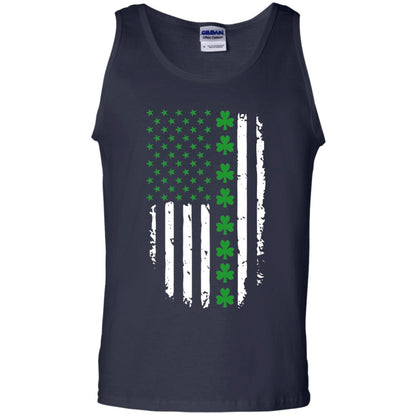 St. Patrick's Day T-shirt Irish American Flag T-shirt Navy
