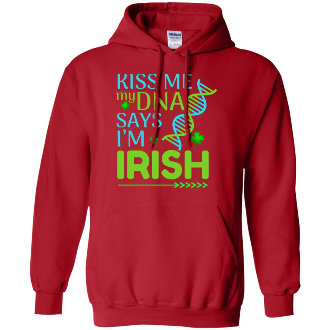 Kiss Me My Dna Say I'm Irish Saint Patricks Day Shirt Red