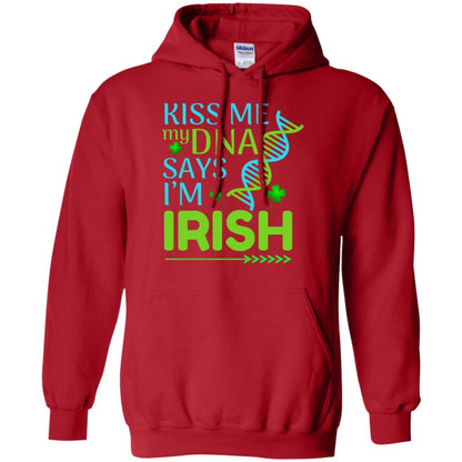 Kiss Me My Dna Say I'm Irish Saint Patricks Day Shirt Red