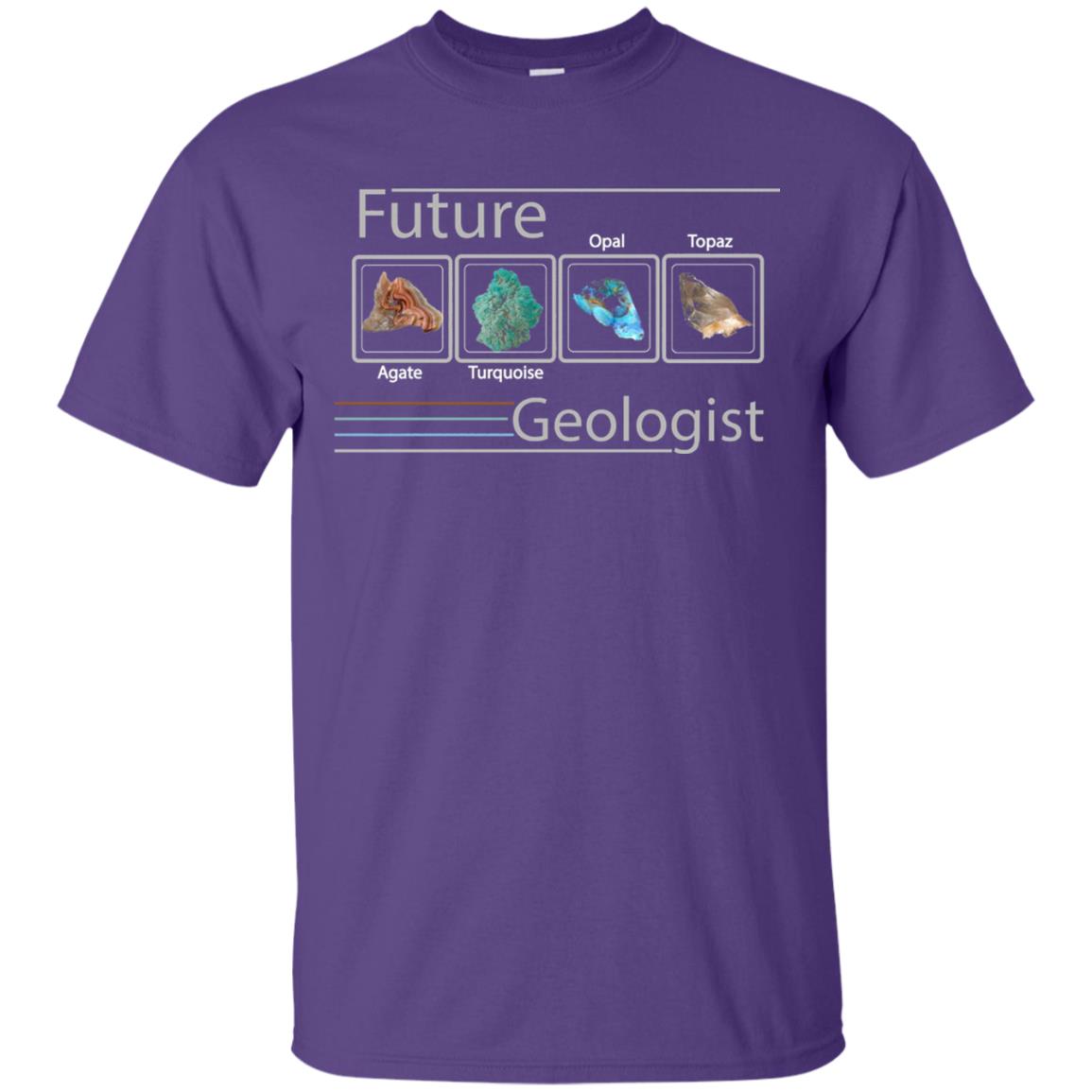 Future Geologist T-shirt Color Rocks Purple