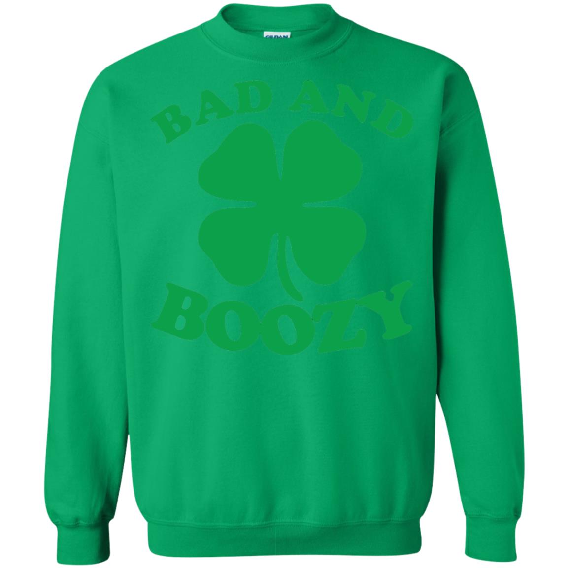 Bad And Boozy Saint Patricks Day T-shirt Irish Green