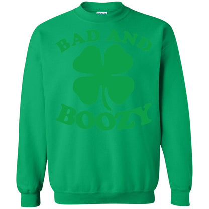 Bad And Boozy Saint Patricks Day T-shirt Irish Green