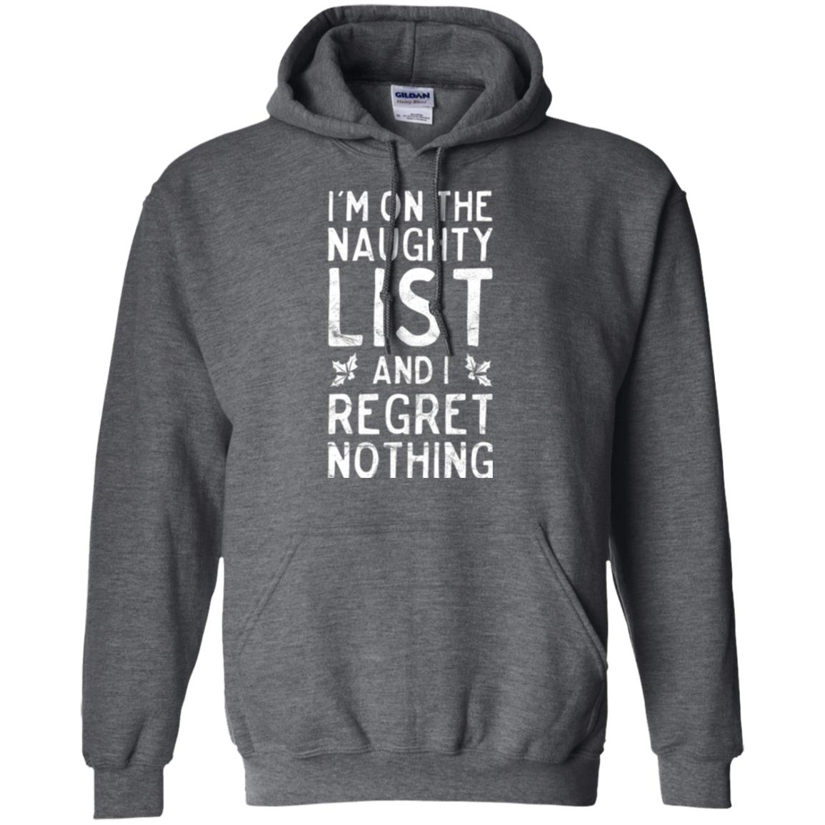 Christmas T-shirt I_m On The Naughty List Dark Heather