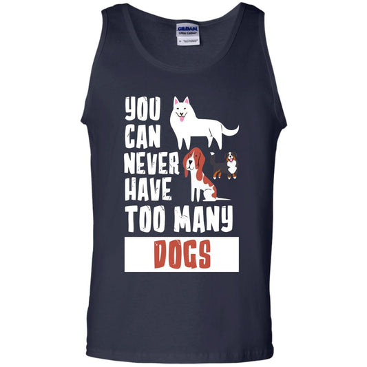 You Can Never Have Too Many Dogs Shirt Navy