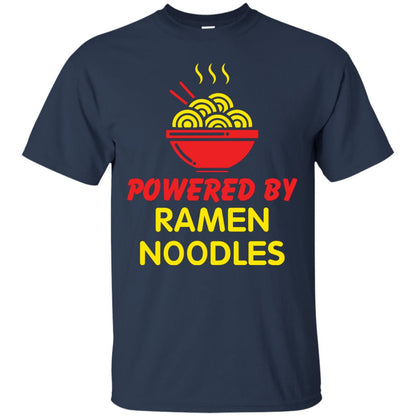 Powered By Ramen Noodles Gift Shirt For Ramen Lover Navy