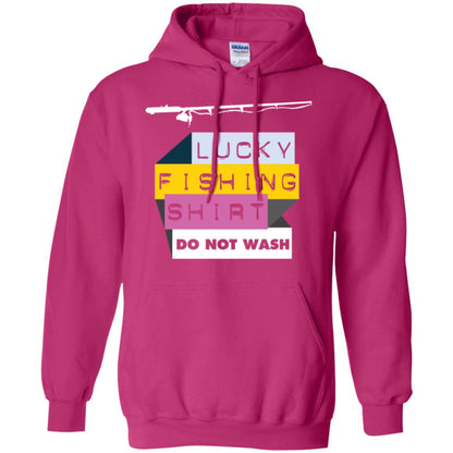 Fisherman T-shirt Lucky Fishing Shirt Do Not Wash Heliconia