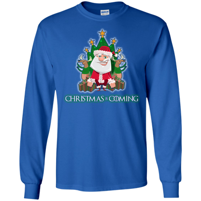 Christmas Is Coming T-shirt Royal
