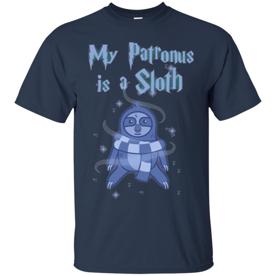 Sloth T-shirt My Patronus Is A Sloth Navy