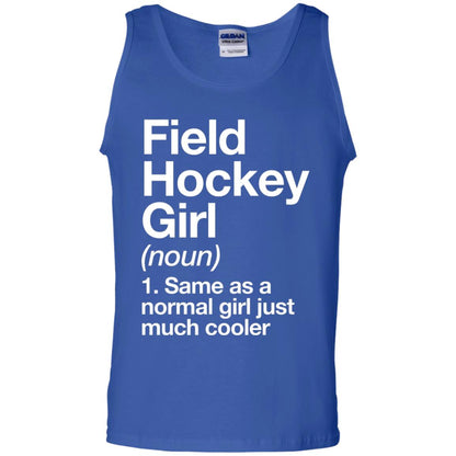 Field Hockey Girl Definition Hockey Lover T-shirt Royal