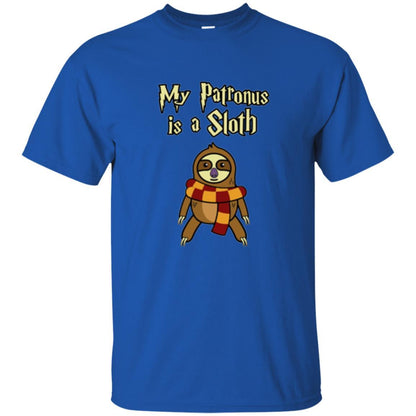 Christmas T-shirt My Patronus Is A Sloth T-shirt Royal
