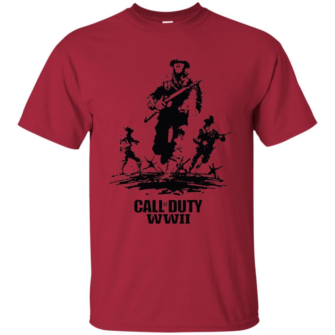 Military T-Shirt Call Of Duty Wwi Cardinal