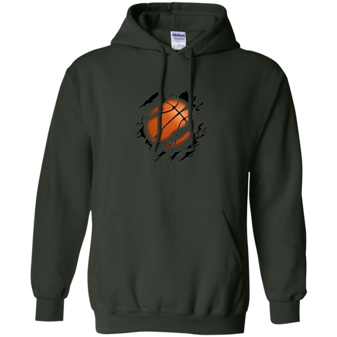 Basketball Lover T-shirt Basketball In Me Forest Green