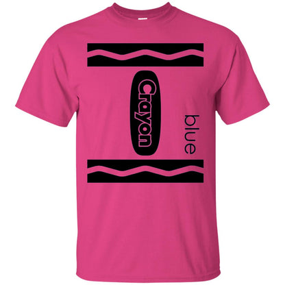 Blue Crayon Halloween Couple Friend Group Costume T-shirt Heliconia