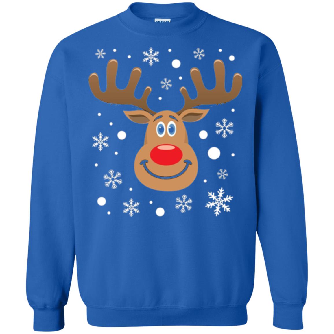 Christmas T-shirt Reindeer Merry Christmas Royal