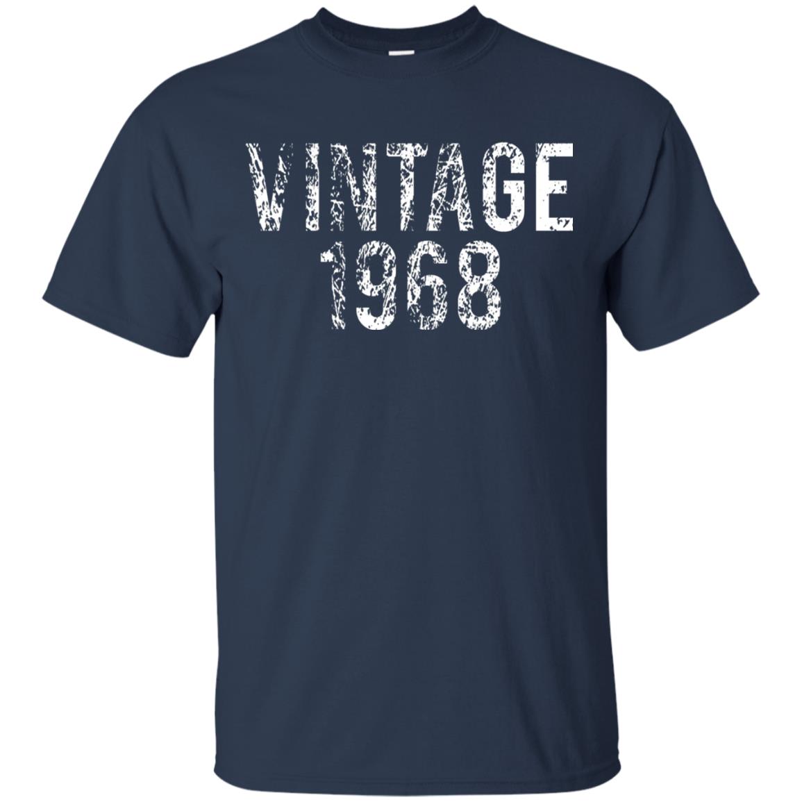 Vintage 1968 50th Birthday Shirt Navy