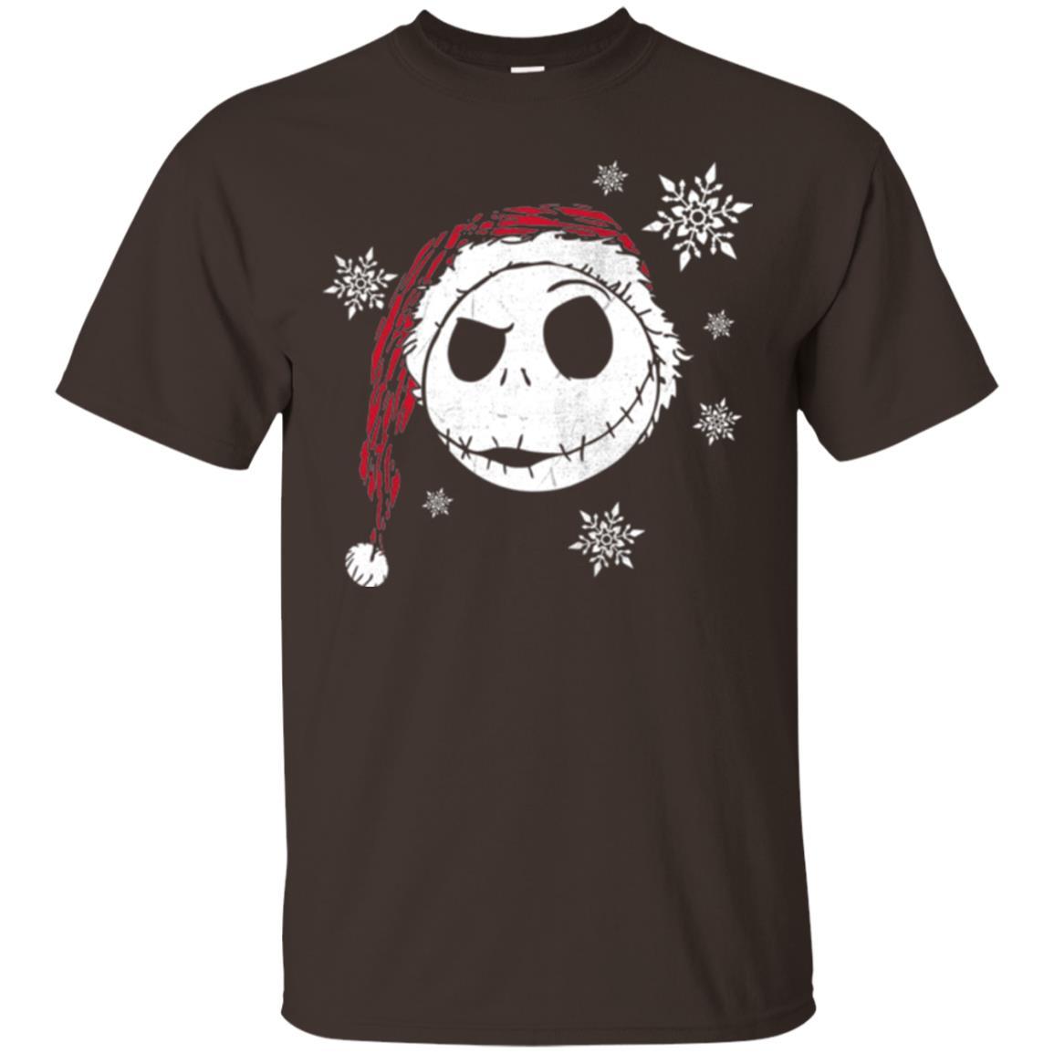 Christmas T-shirt Disney Nightmare Before Christmas Snowflake Dark Chocolate